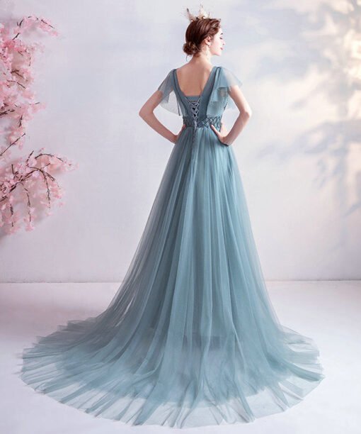 blue long prom dress 1063-005
