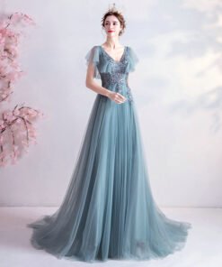 blue long prom dress 1063-006