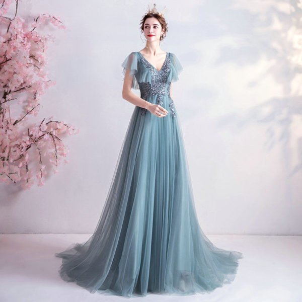 blue long prom dress 1063-006