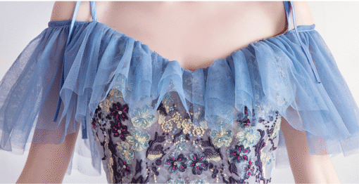 Blue Short Cocktail Dress Spaghetti Strap Cocktail Party Dress - Image 7