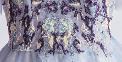 Blue Short Cocktail Dress Spaghetti Strap Cocktail Party Dress - Image 6