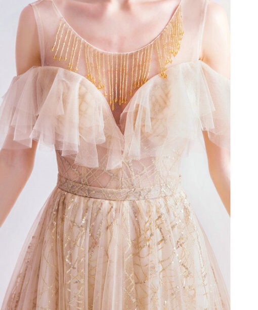 gold long prom dress 1060-001