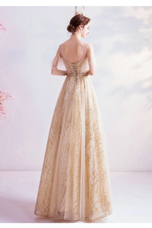 gold long prom dress 1060-002