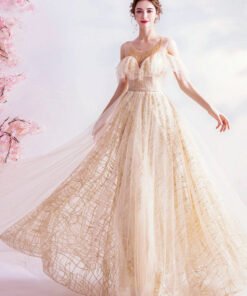 gold long prom dress 1060-004