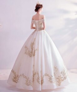 off the shoulder wedding dress 1065-006