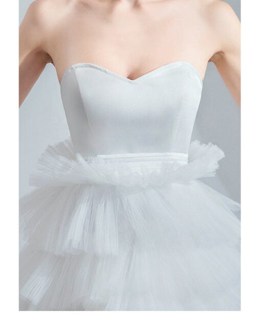 strapless high low wedding dress 1055-002