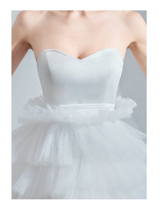 strapless high low wedding dress 1055-002