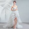 strapless high low wedding dress 1055-004