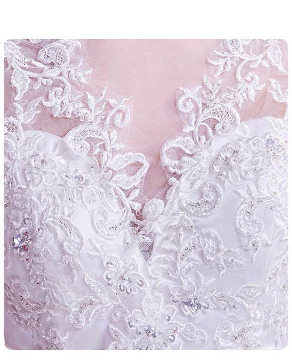 white satin wedding dress 1054-005