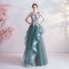 blue green prom dress 1068-002