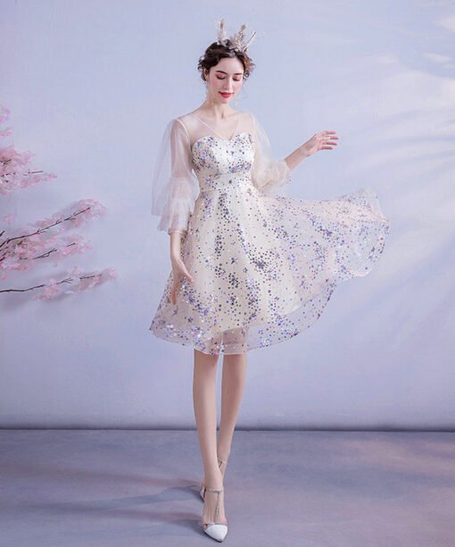 champagne cocktail dress 1069-005