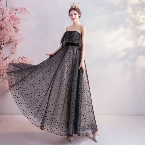 cheap black prom dress 1088-002