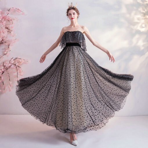 cheap black prom dress 1088-003