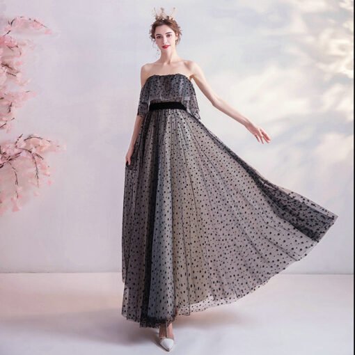 cheap black prom dress 1088-004