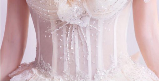Princess Ball Gown Wedding Dress Off The Shoulder Bridal Dress - Image 7