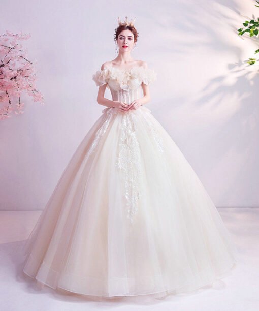 princess ball gown wedding dress 1070-003