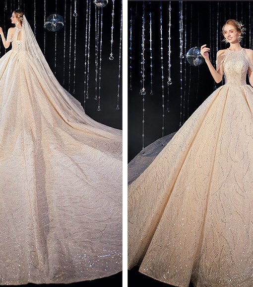 sparkly wedding dress 1071-001