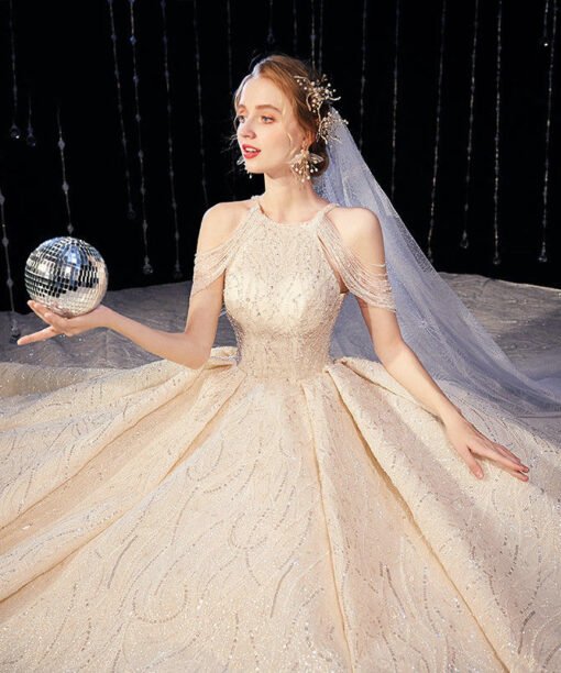 sparkly wedding dress 1071-003