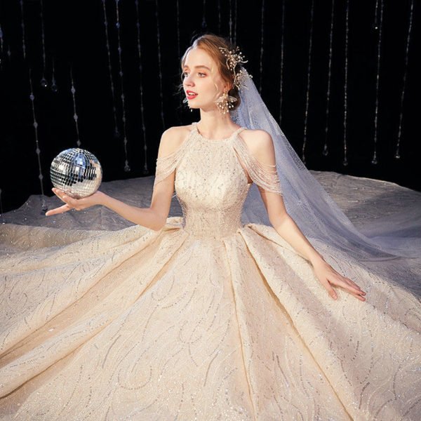 sparkly wedding dress 1071-003