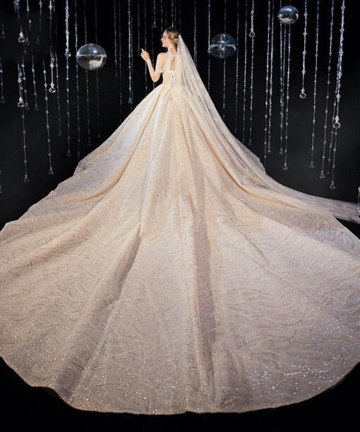 sparkly wedding dress 1071-004