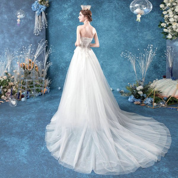 strapless a line wedding dress 1079-003