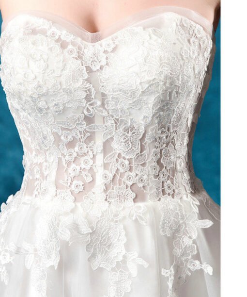 strapless a line wedding dress 1079-004