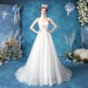 strapless a line wedding dress 1079-005