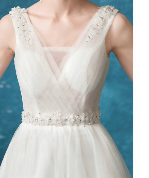 translucent wedding dress 1076-006