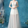 translucent wedding dress 1076-007