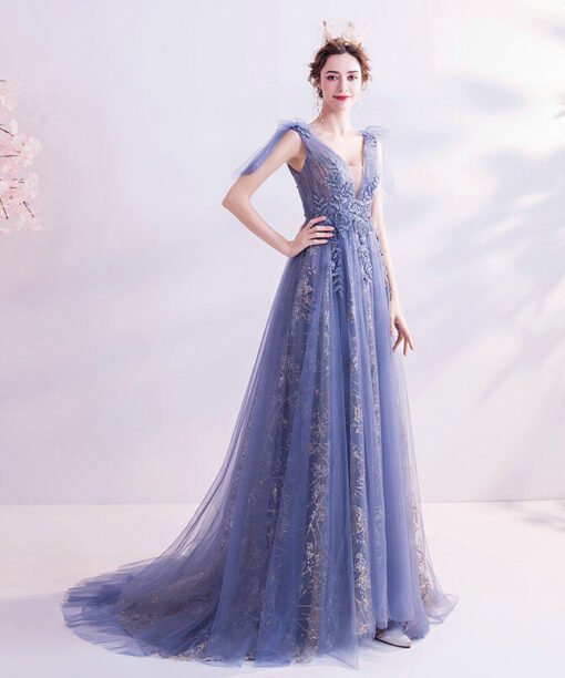 blue formal dress 1112-004