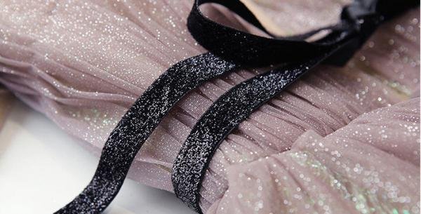 Blue Grey Prom Dress Spaghetti Strap A Line Long Evening Dress - Image 8
