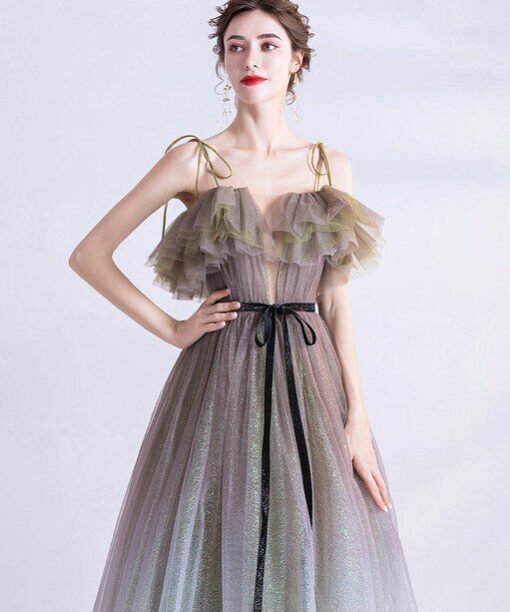 blue grey prom dress 1118-006