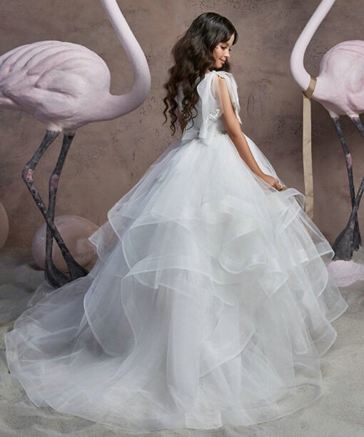 Alternative view of Elegant Flower Girl Dresses V Neck Ball Gown Princess Party Dress