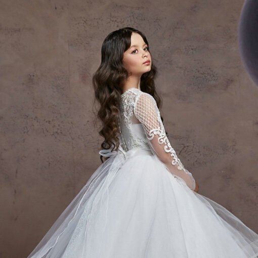 flower girl dress lace 1109-004