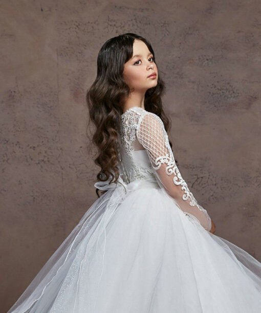 flower girl dress lace 1109-004