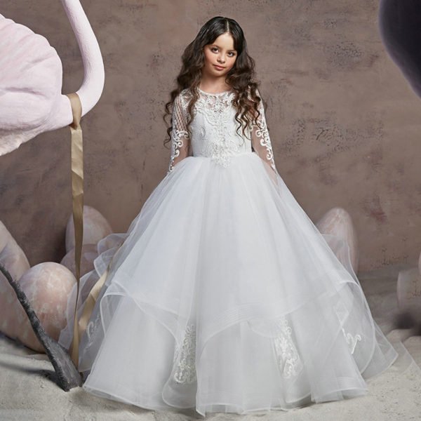 flower girl dress lace 1109-005