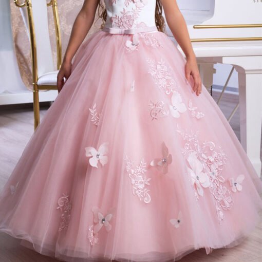 flower girl dress pink 1103-004