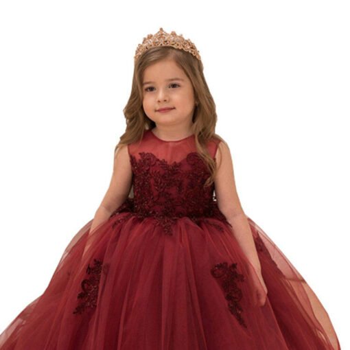 flower girl dress red 1104-003