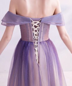 off shoulder formal dress 1117-007