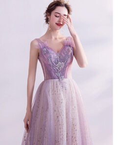purple bling prom dress 1116-003