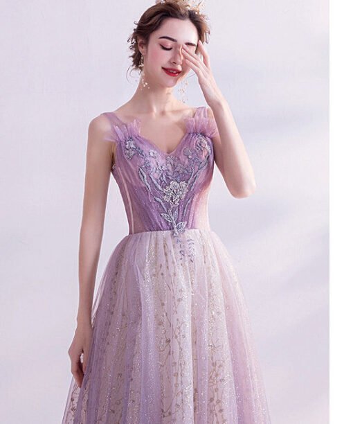 purple bling prom dress 1116-003