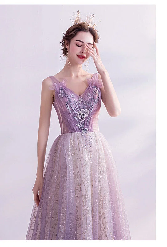 purple bling prom dress 1116-003