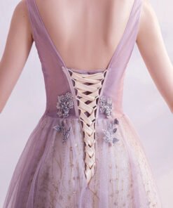 purple bling prom dress 1116-004