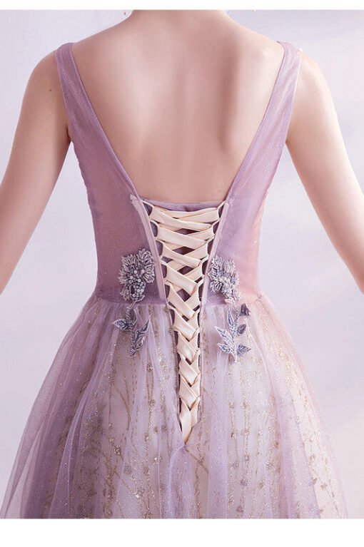 purple bling prom dress 1116-004
