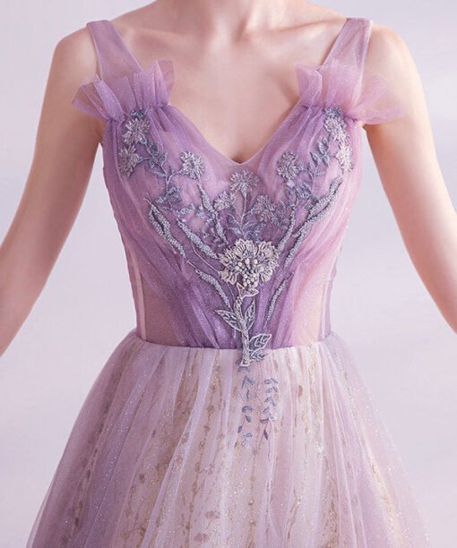 purple bling prom dress 1116-006