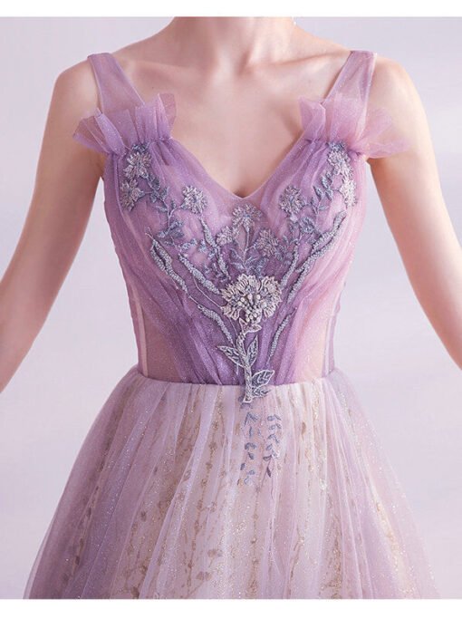 purple bling prom dress 1116-006