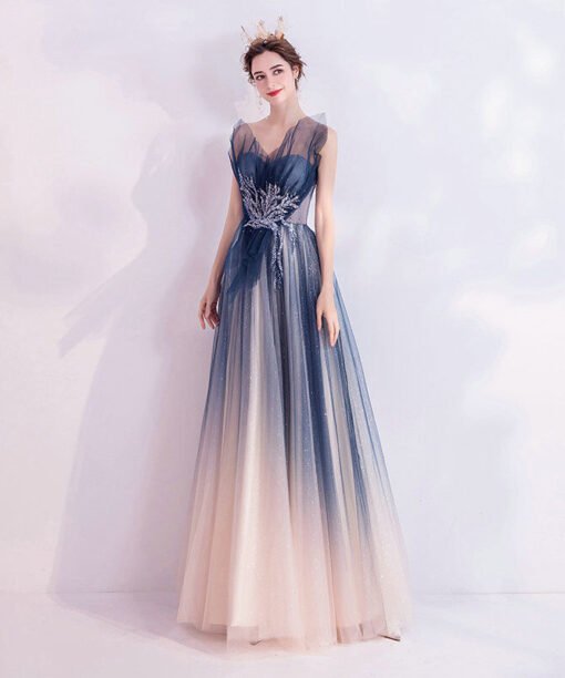 two color prom dress 1113-006