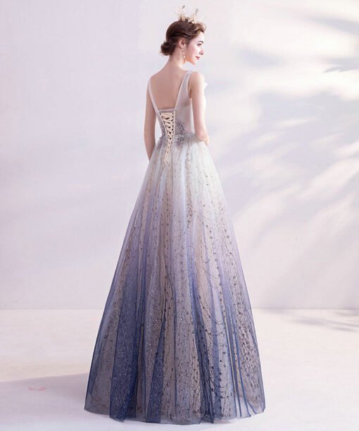 white and purple prom dress 1119-004