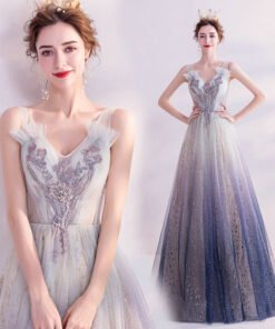 white and purple prom dress 1119-006