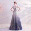 white and purple prom dress 1119-007